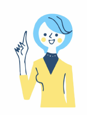 説明する女性